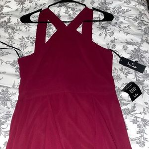 maroon dress